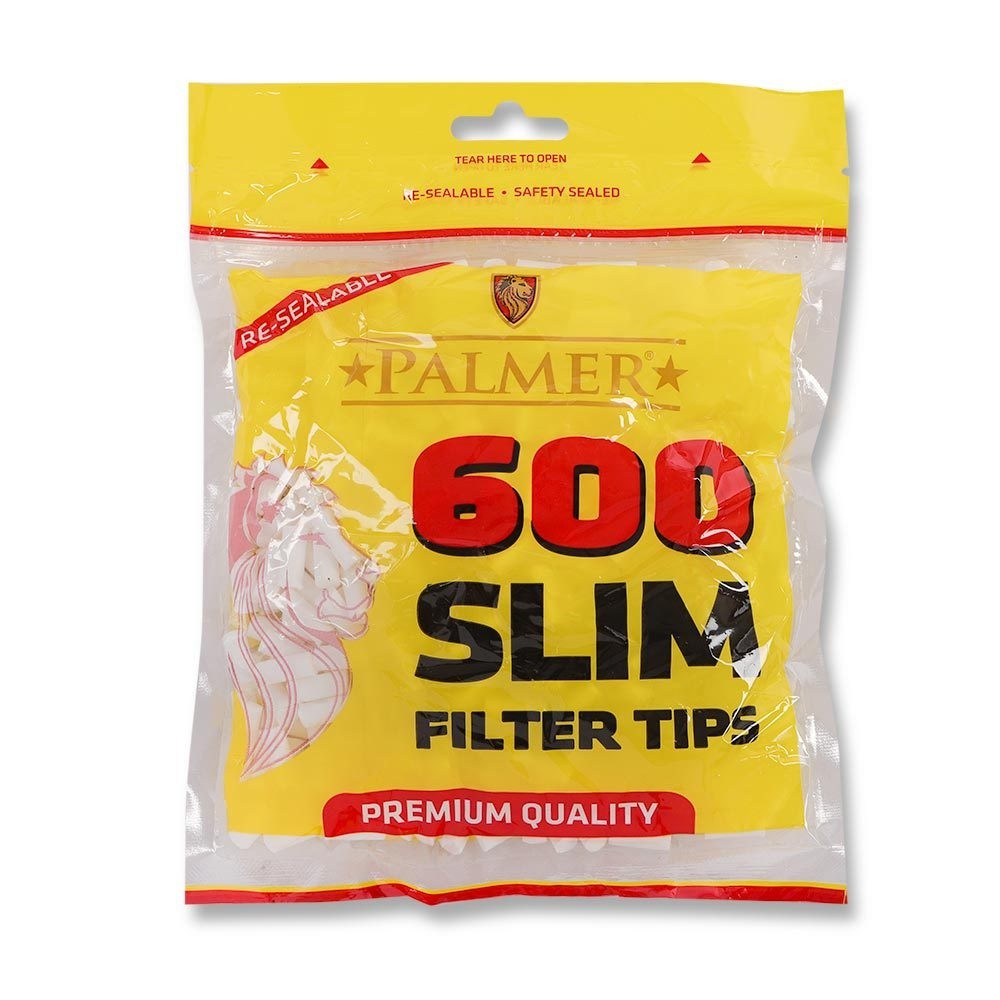 Palmer Slim Filter Tips - 600 Tips per Bag - Bittchaser