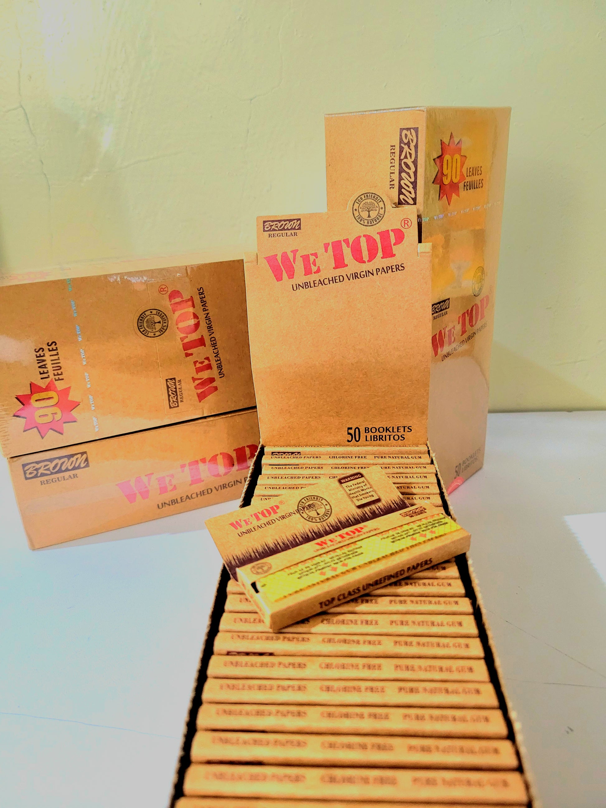 Wetop Brown Regular Size 90 Leaves! - Bittchaser Smoke Shop