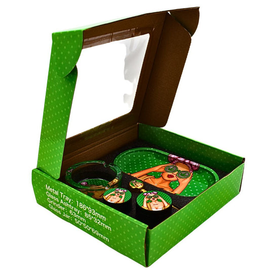 Rukioo Smoking Kit-Green Gift Set - Bittchaser