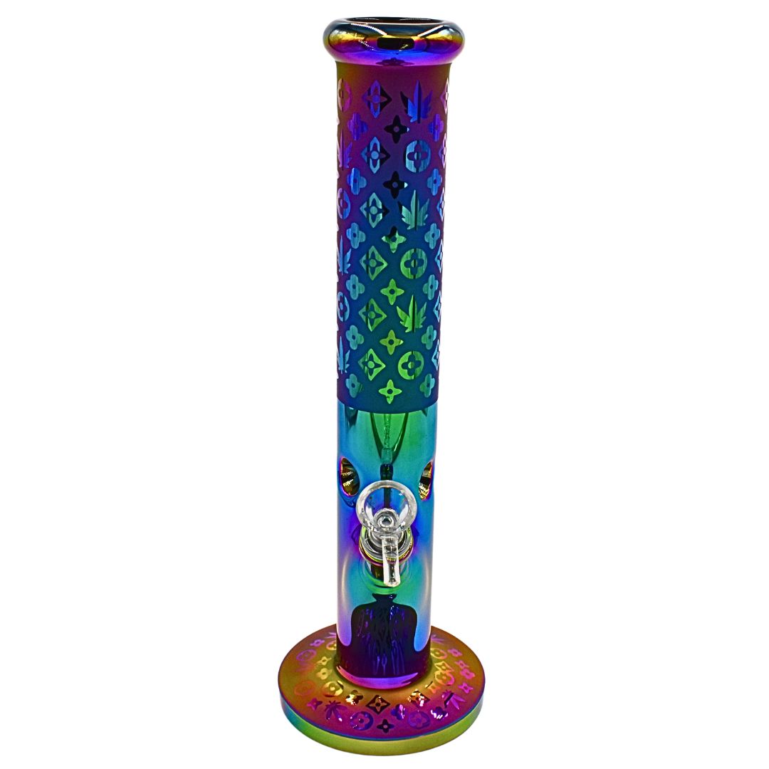 13" Rainbow Glass Bong - Bittchaser