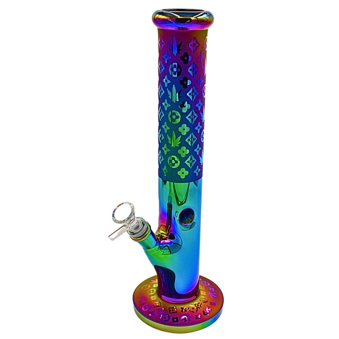 13" Rainbow Glass Bong - Bittchaser