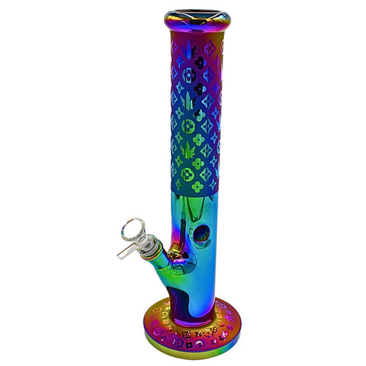13" Rainbow Glass Bong - Bittchaser