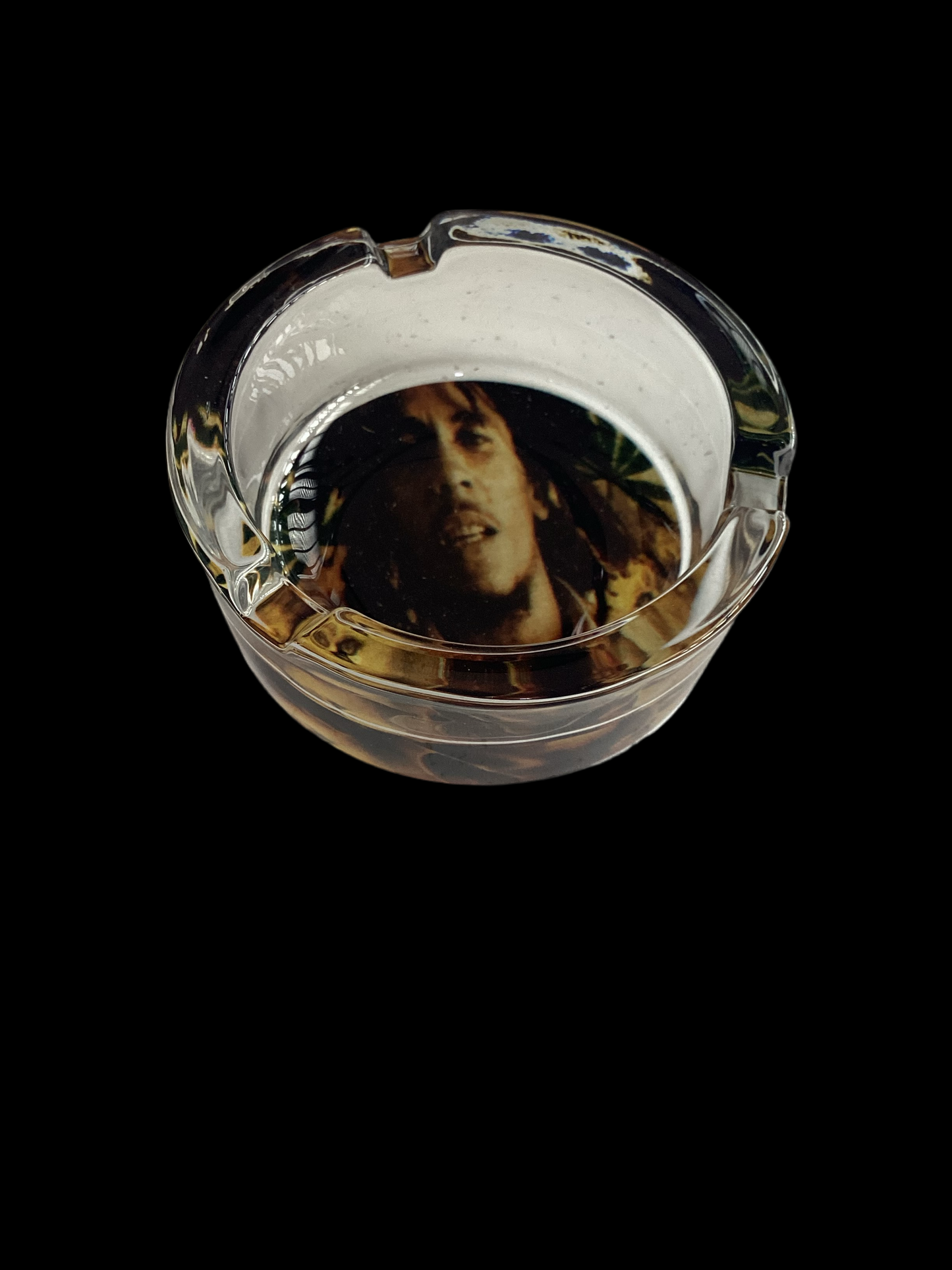 Bob Marley Art Glass Ashtray