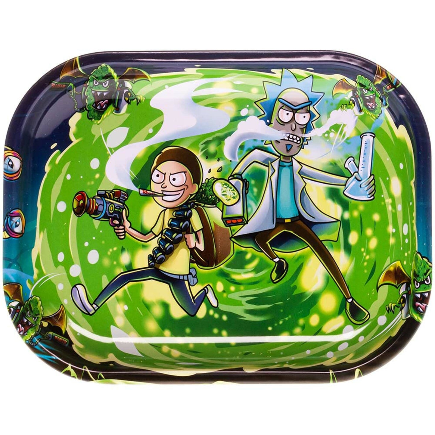 Rick & Morty Mini Metalic Rolling Tray