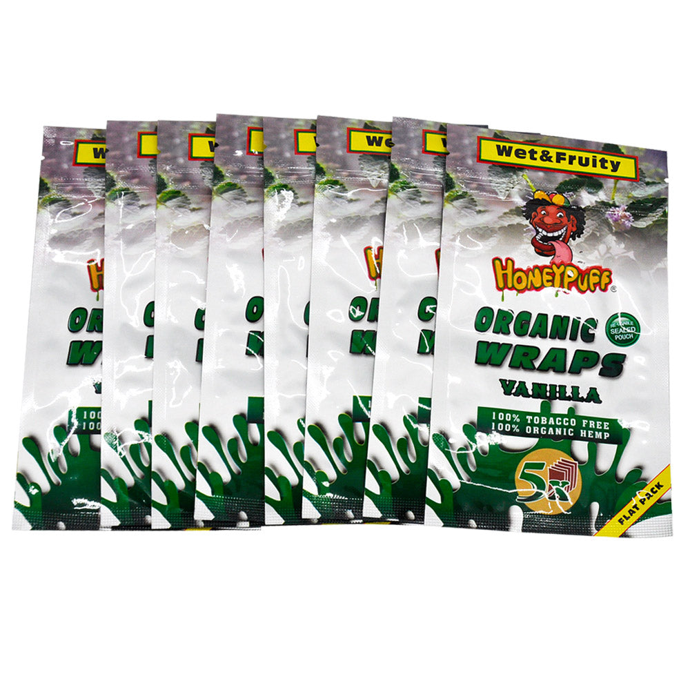 Honeypuff Vanilla Flavored Wraps - (5 Wraps Per Pack) - Bittchaser