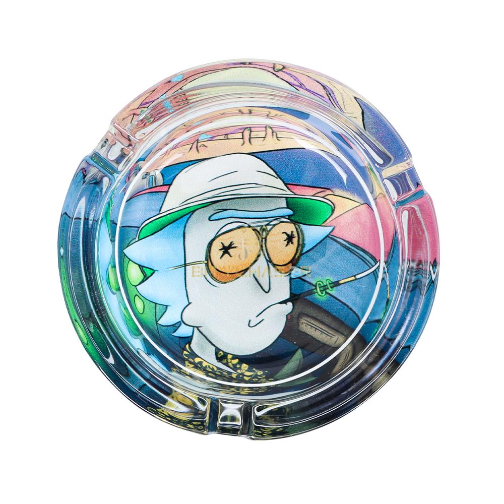 Rick na Morty Premium Round Glass Ashtray