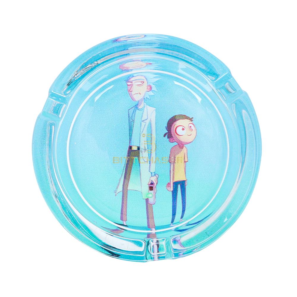 Rick na Morty Premium Round Glass Ashtray