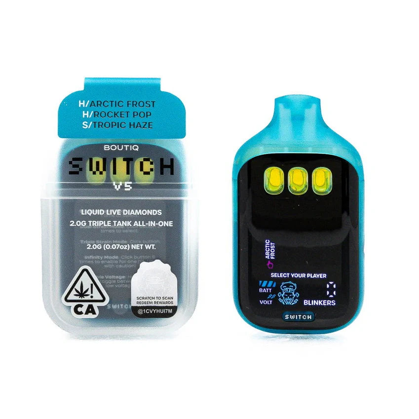 BOUTIQ Switch V5 Liquid Live Diamonds 2.0 Triple Tank All-In-One - Bittchaser Smoke Shop