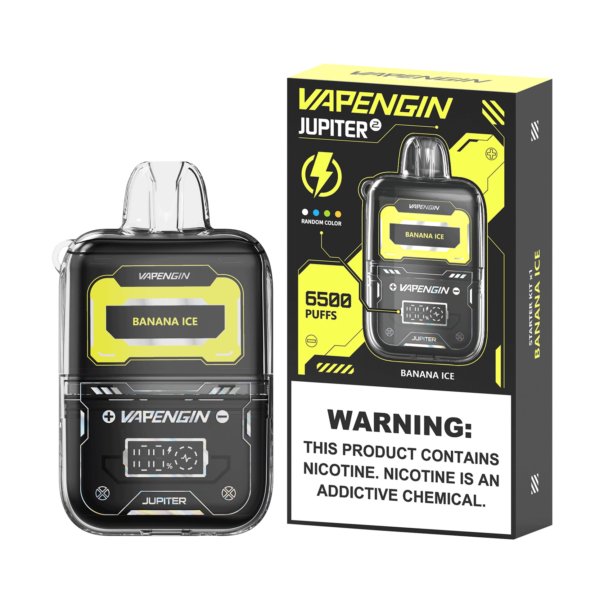 Vapengin 6500 Puffs 50mg Disposable Vape - Banana Ice Flavour - Bittchaser