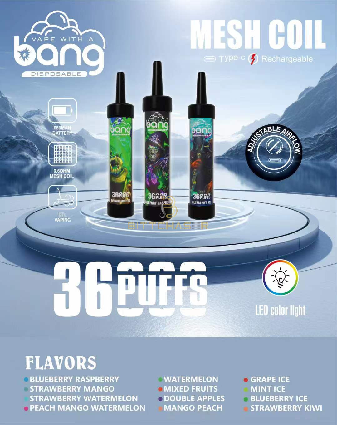 Bang Beast 36000: 36K Puffs Disposable Vapes