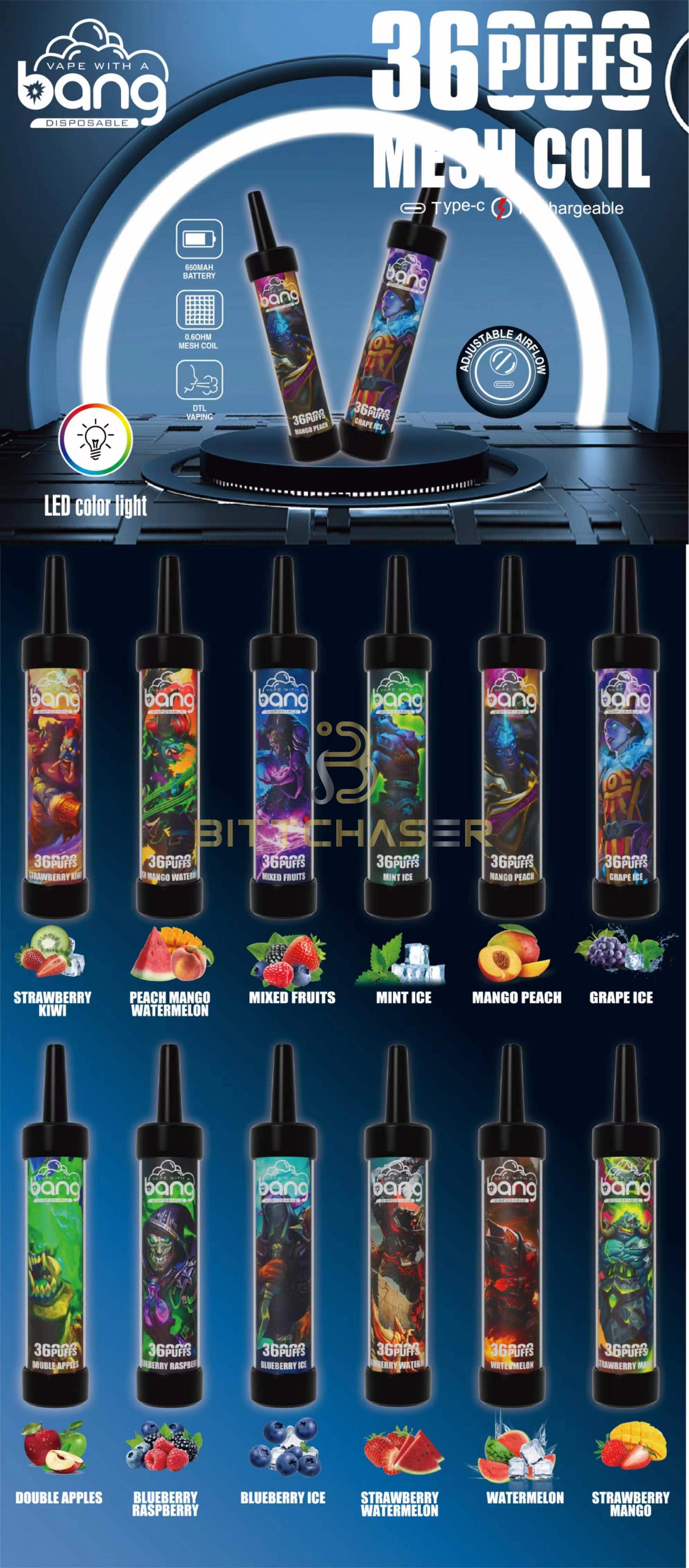 Bang Beast 36000: 36K Puffs Disposable Vapes