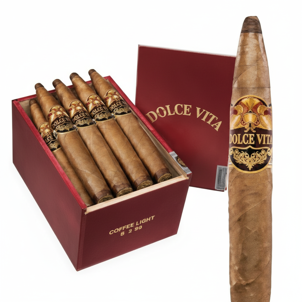 Dolce Vita Cafe Coffee Light Edition 654 Figurado Cigars
