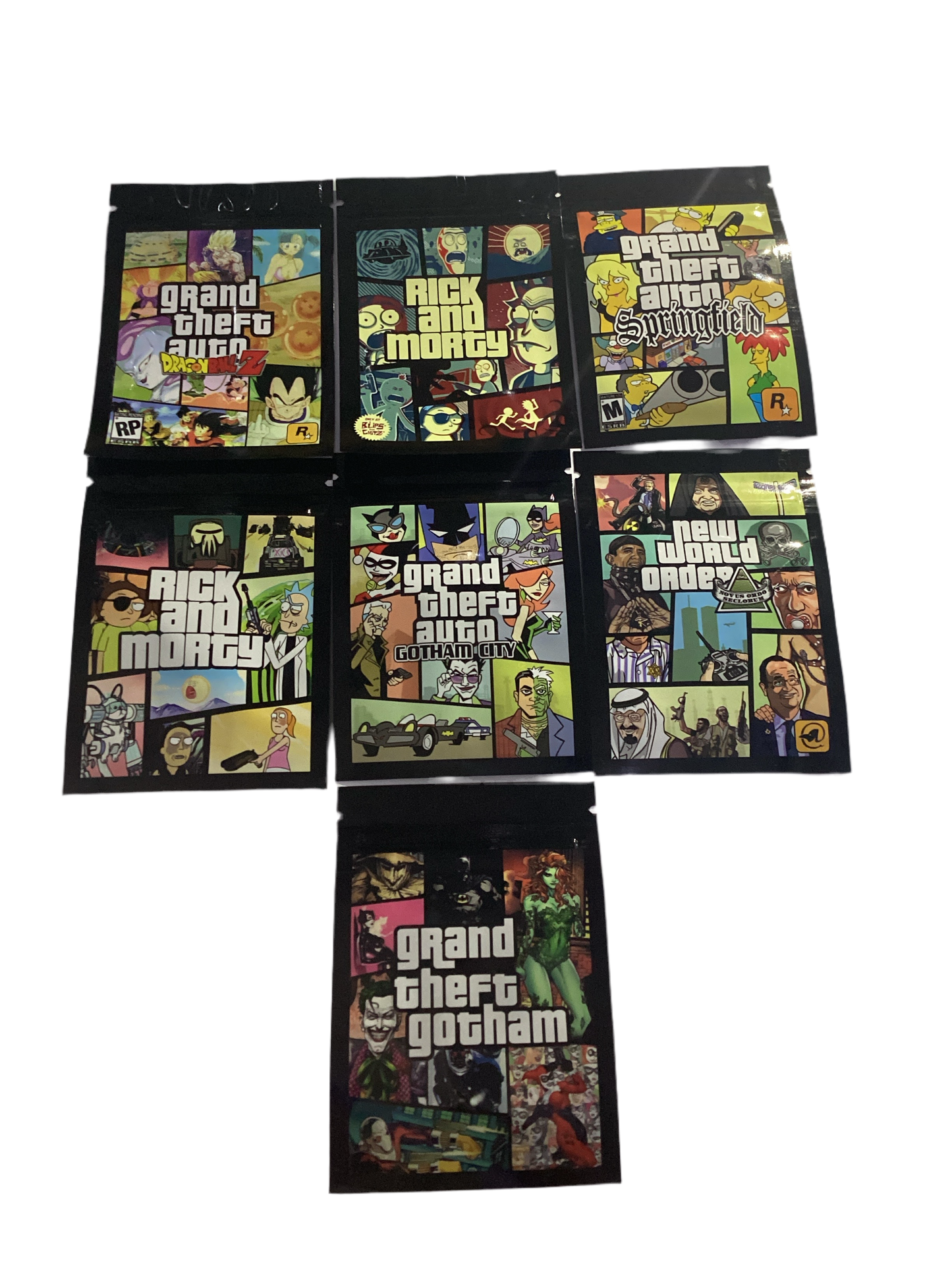 Ukubwa wa Mifuko ya Kuzuia Harufu ya Mylar (7x10cm) - (Kifungu 100pcs)