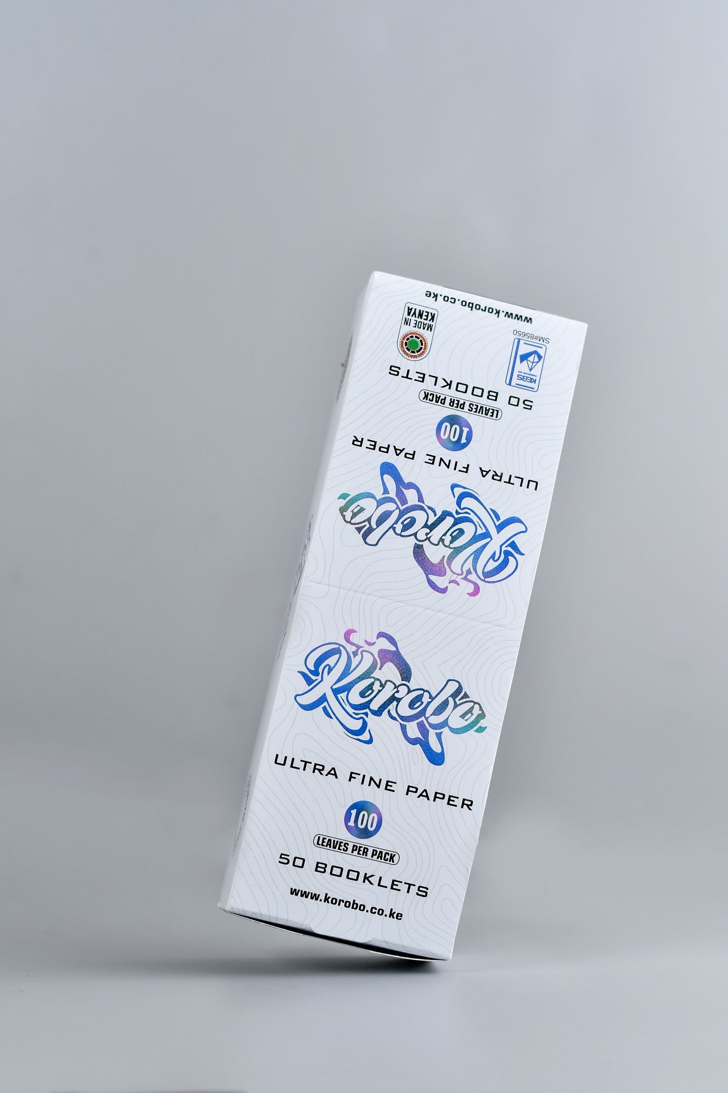 Korobo White Regular Size 100 Leaves Rolling Papers - Bittchaser Smoke Shop