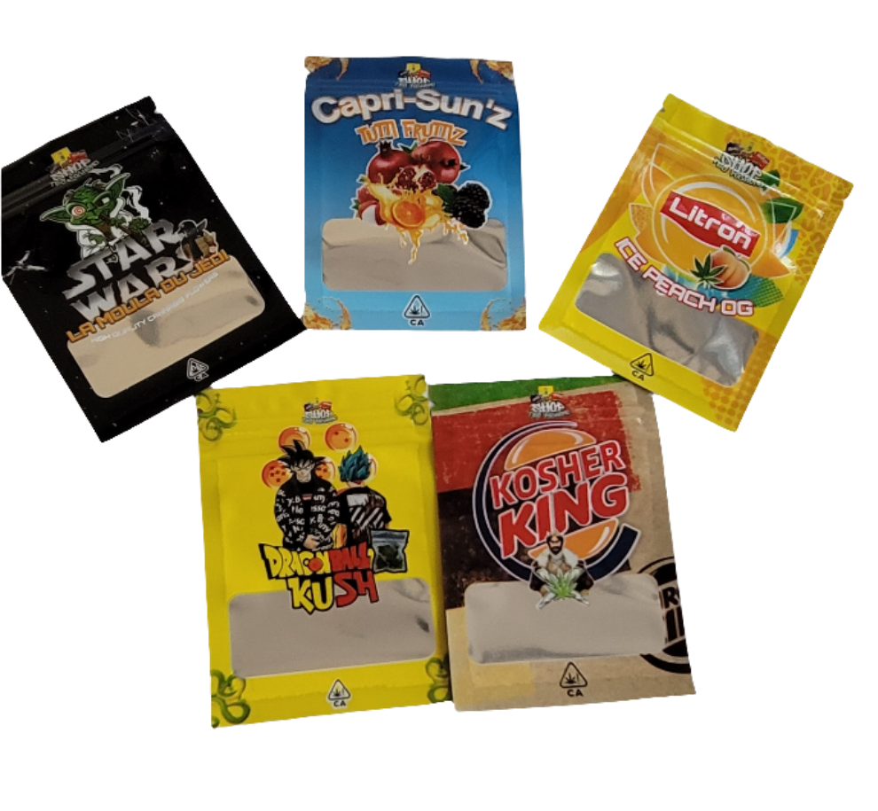 Ukubwa wa Mifuko ya Kuzuia Harufu ya Mylar (7x10cm) - (Kifungu 100pcs)