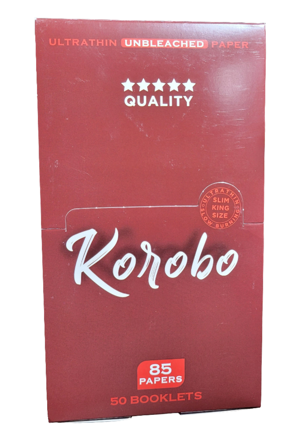 Korobo Brown Kingsize 85 Leaves Rolling Papers - Bittchaser Smoke Shop