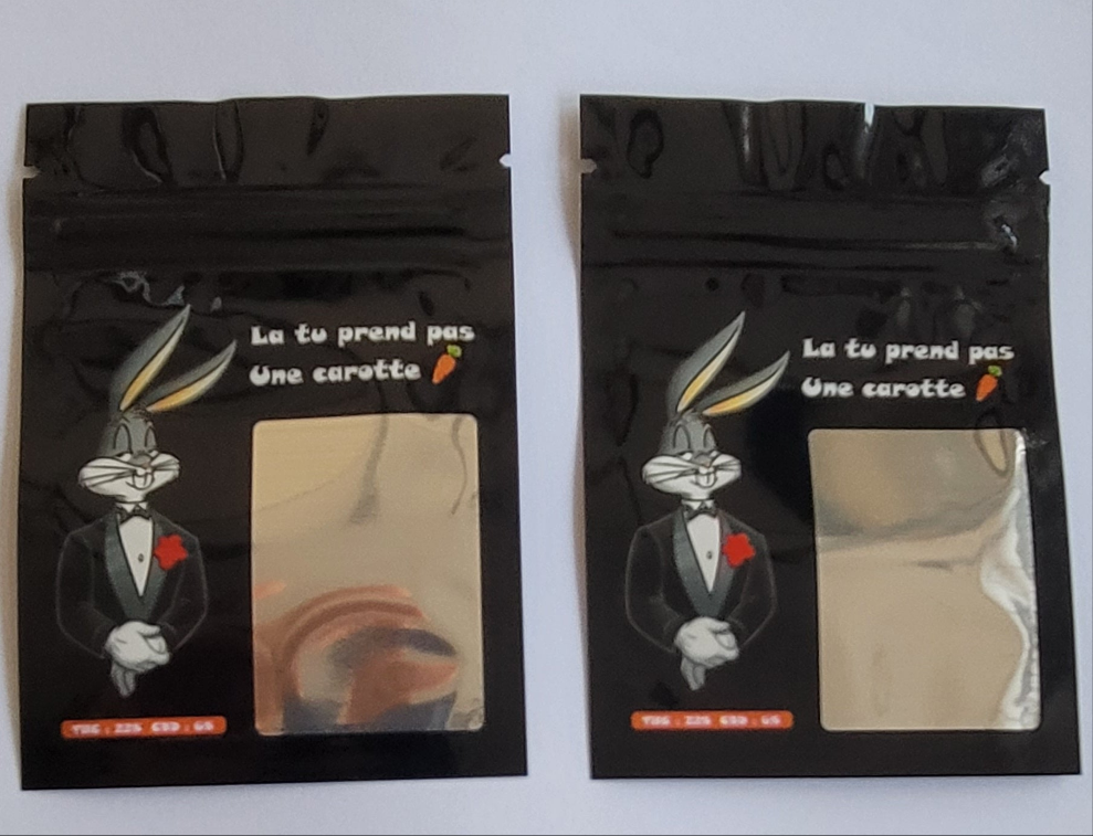 Ukubwa wa Mifuko ya Kuzuia Harufu ya Mylar (7x10cm) - (Kifungu 100pcs)