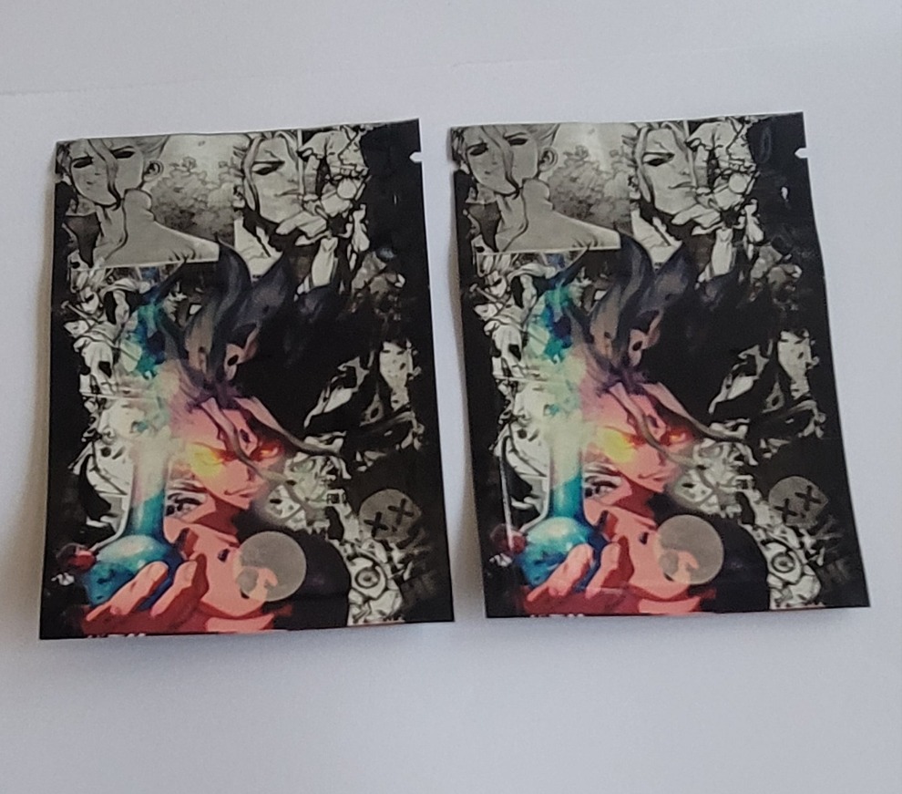 Ukubwa wa Mifuko ya Kuzuia Harufu ya Mylar (7x10cm) - (Kifungu 100pcs)