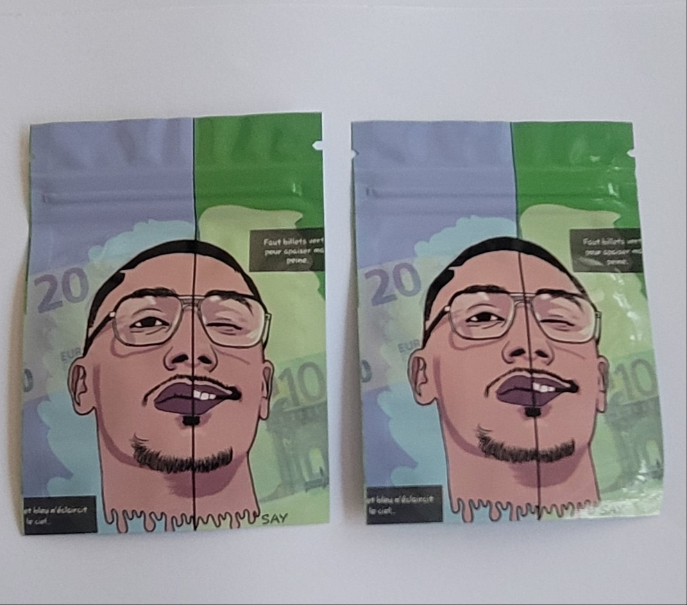 Ukubwa wa Mifuko ya Kuzuia Harufu ya Mylar (7x10cm) - (Kifungu 100pcs)