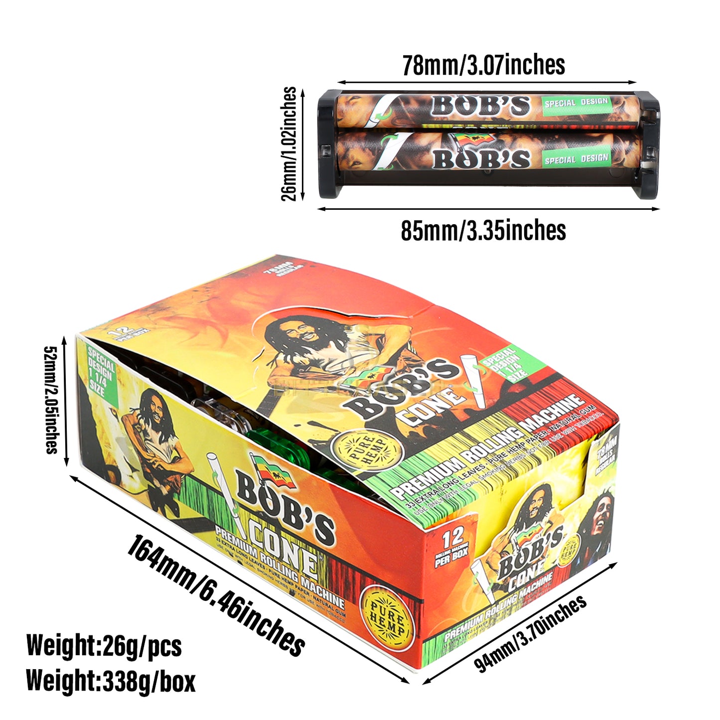 Bob Marley Blunt Hand Rolling Machine