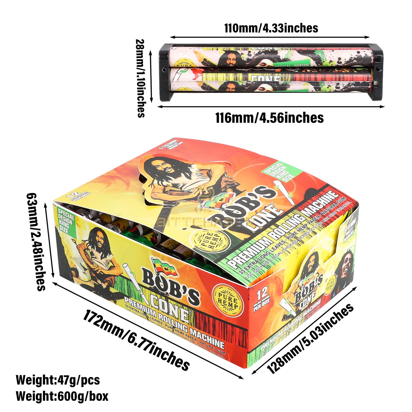 Bob Marley Blunt Hand Rolling Machine