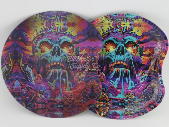 3D Holographic LSD Visuals Rolling Tray with Magnetic lid 18 x 17cm