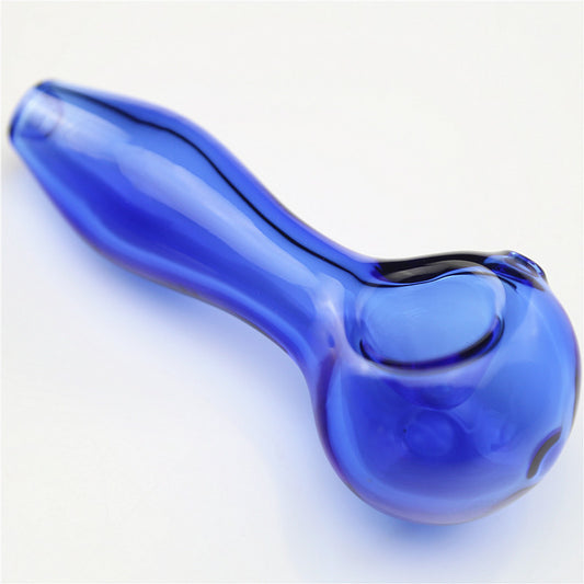 Classic Glass Smoking Spoon | Blue - Bittchaser
