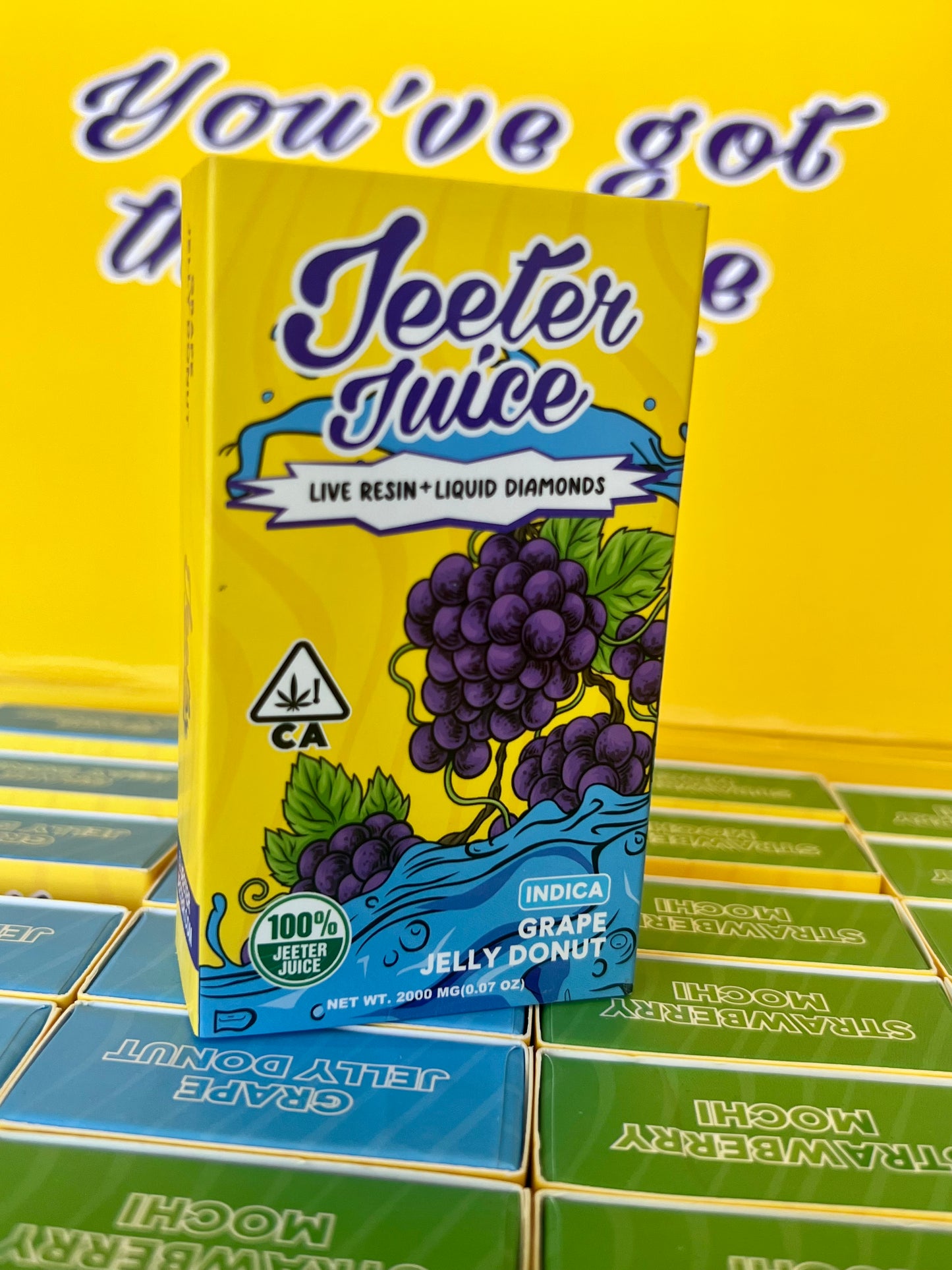 Juisi ya Jeeter 2000mg Almasi Hai THC 2g Mikokoteni Inayotumika