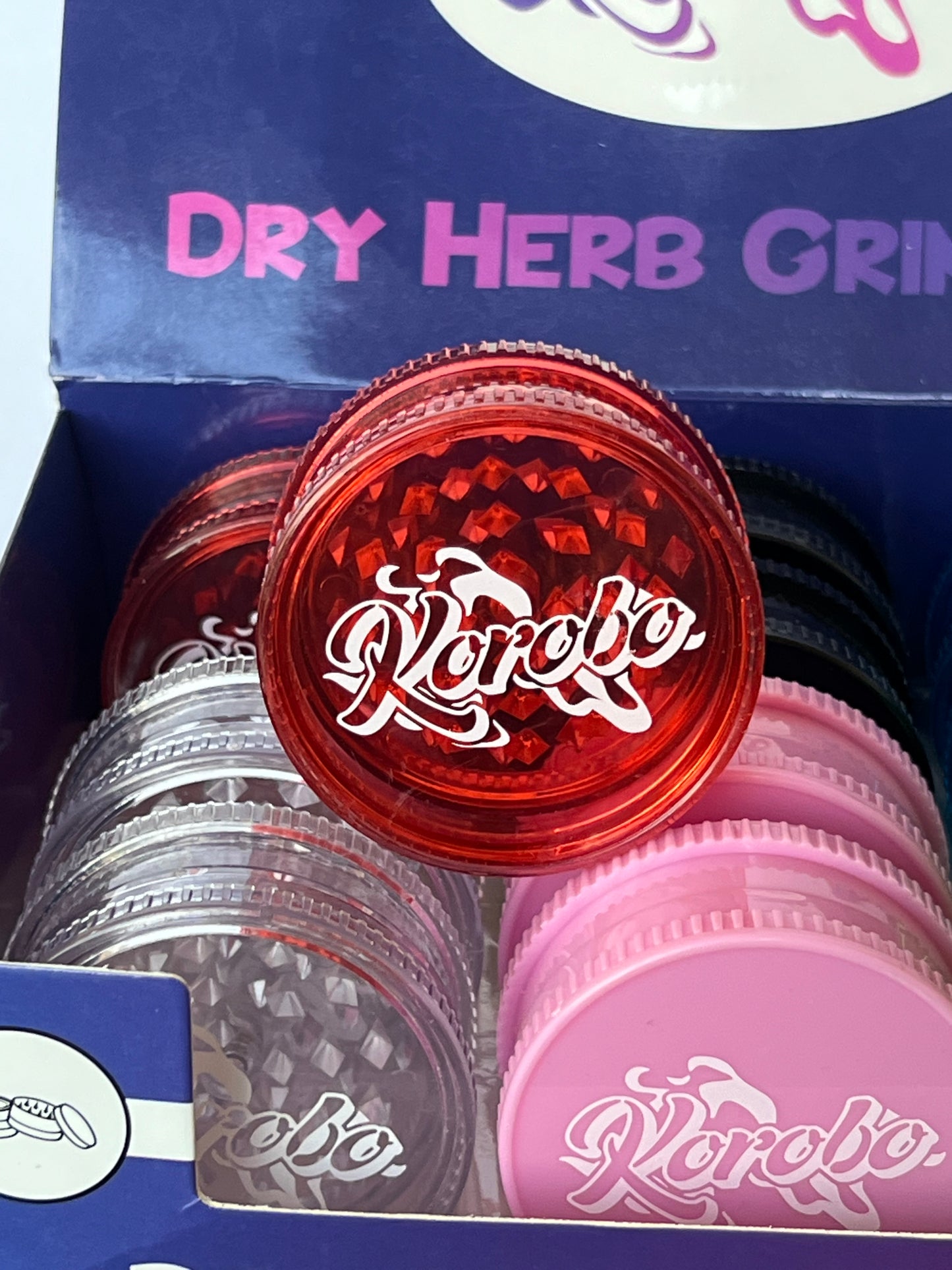 Korobo 60mm 2-Part Acrylic Plastic Grinders - Bittchaser Smoke Shop