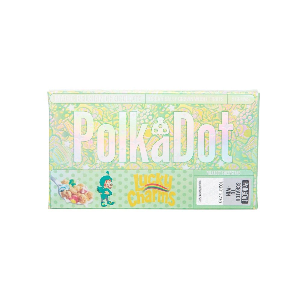 PolkaDot Lucky Charms Mushroom Belgian Chocolate Bar