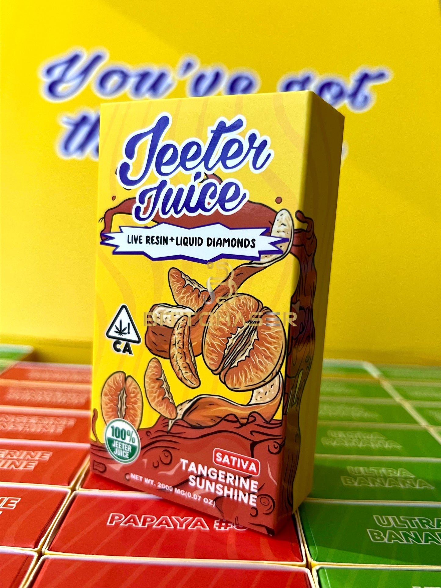 Juisi ya Jeeter 2000mg Almasi Hai THC 2g Mikokoteni Inayotumika