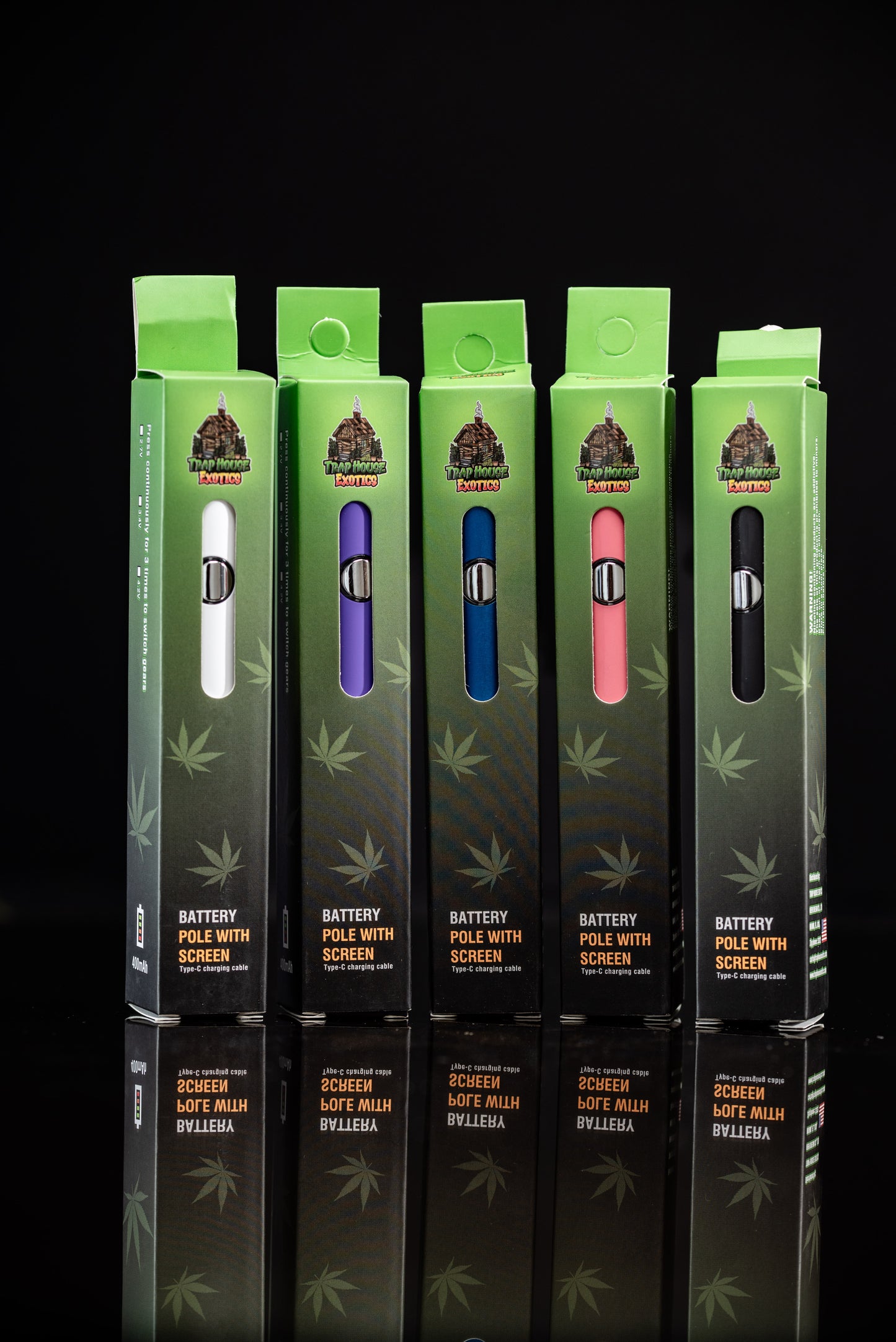 Betri ya Kalamu ya Katriji ya Trap House 400mah - (Rangi Nyeupe)