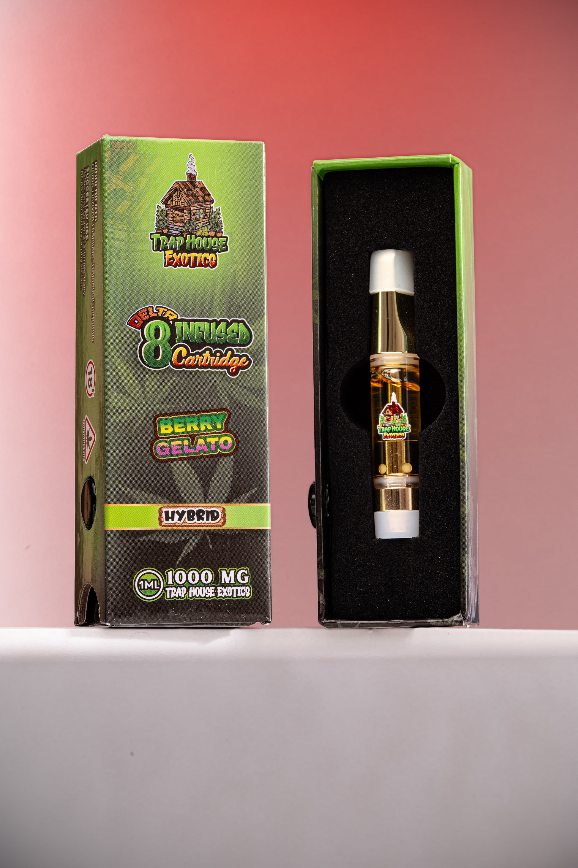 Trap House Exotics Hybrid 1000mg Delta-8 1g THC Vape Cartridges - Bittchaser Smoke Shop