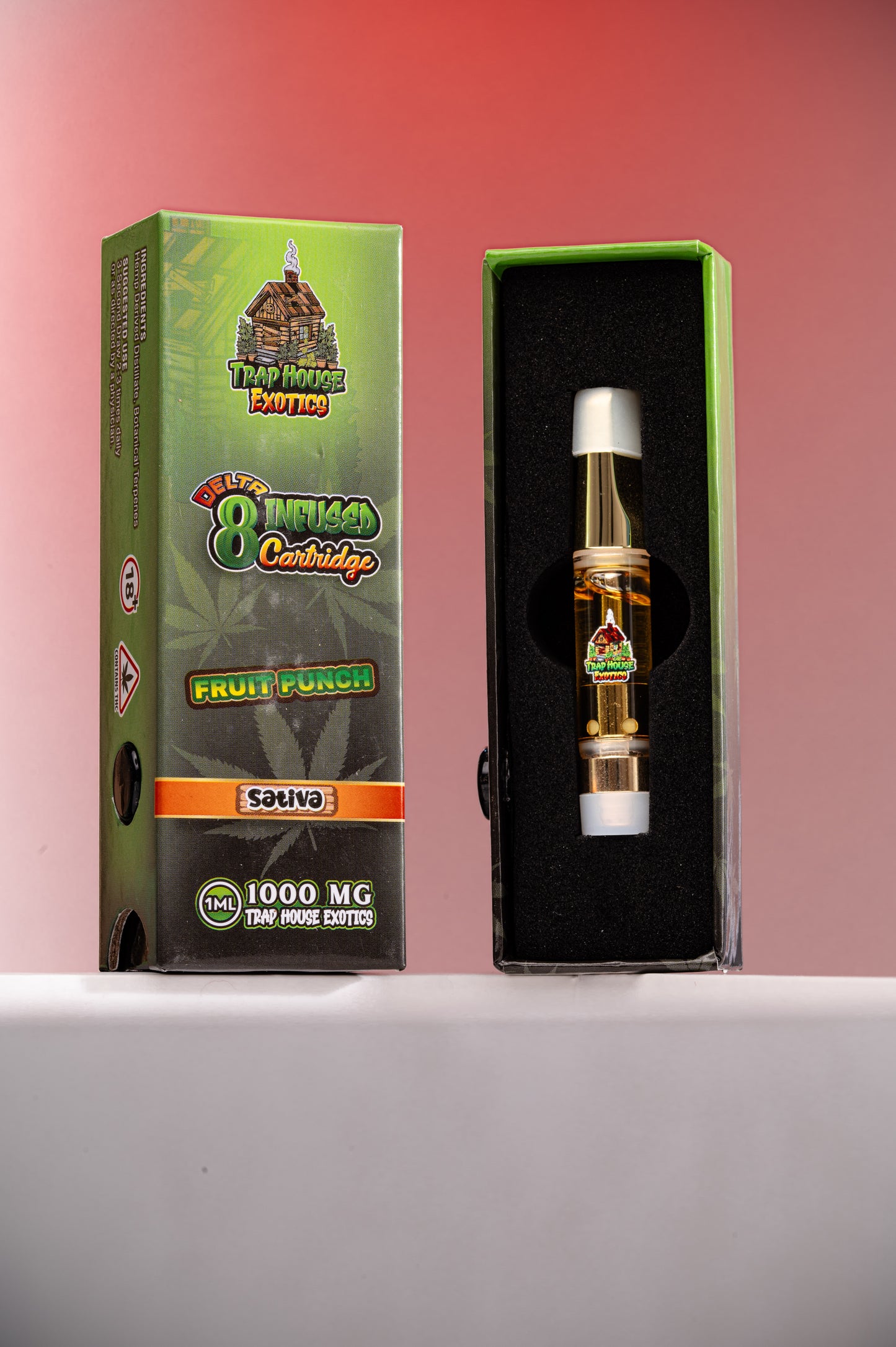 Trap House Exotics STVA 1000mg  Delta-8 1g THC Vape Cartridges - Bittchaser Smoke Shop