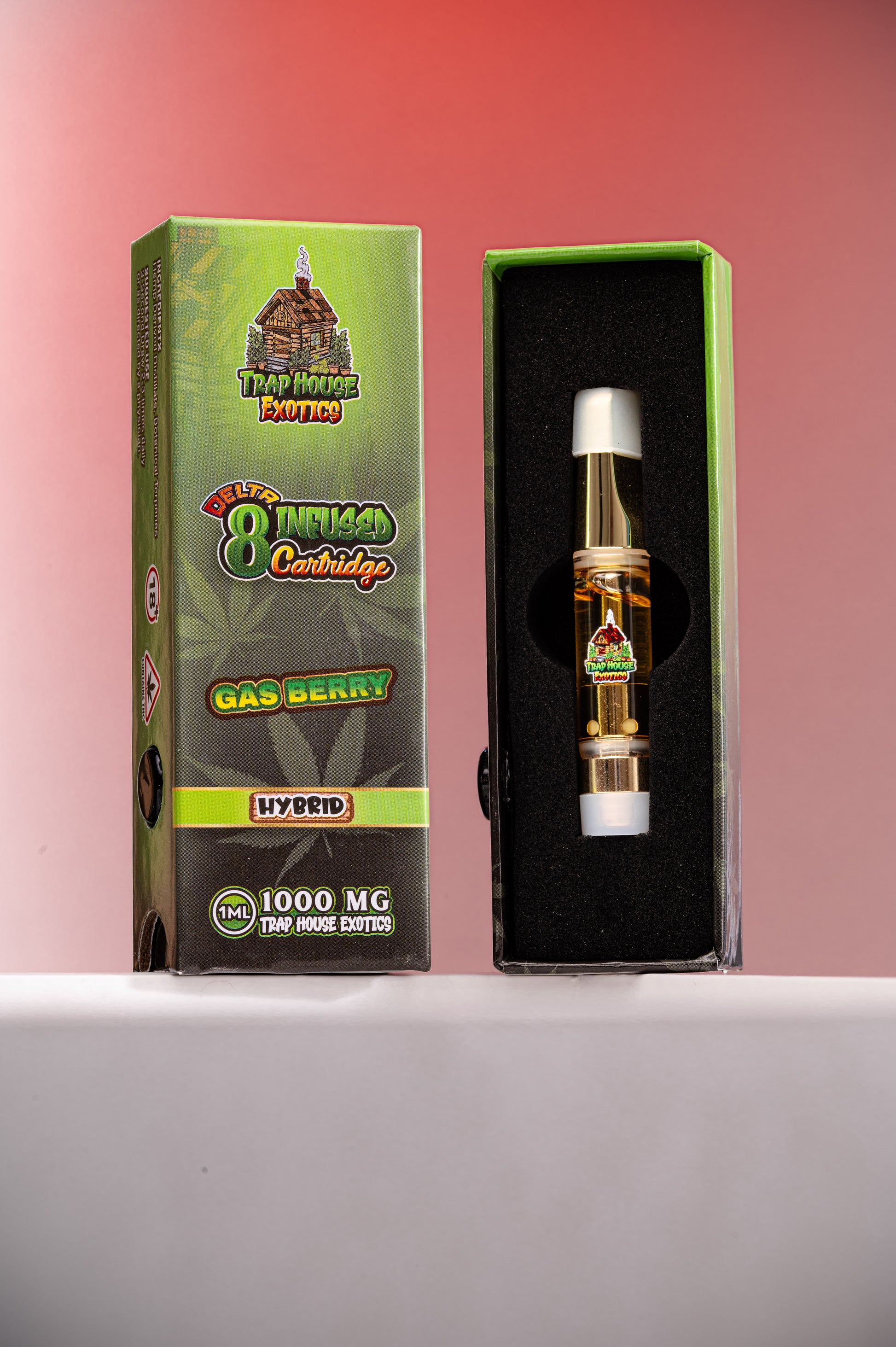 Trap House Exotics Hybrid 1000mg Delta-8 1g THC Vape Cartridges - Bittchaser Smoke Shop