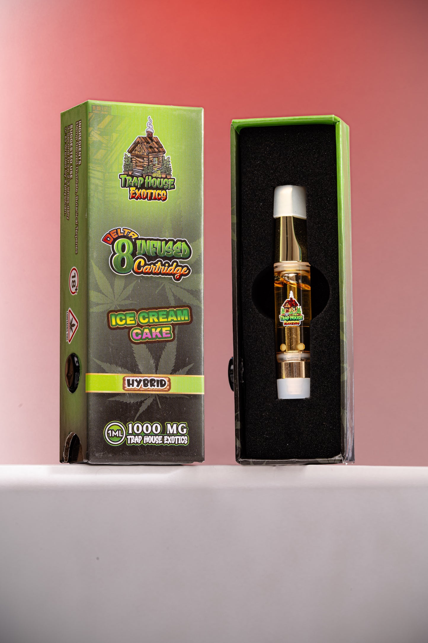 Trap House Exotics Hybrid 1000mg Delta-8 1g THC Vape Cartridges - Bittchaser Smoke Shop