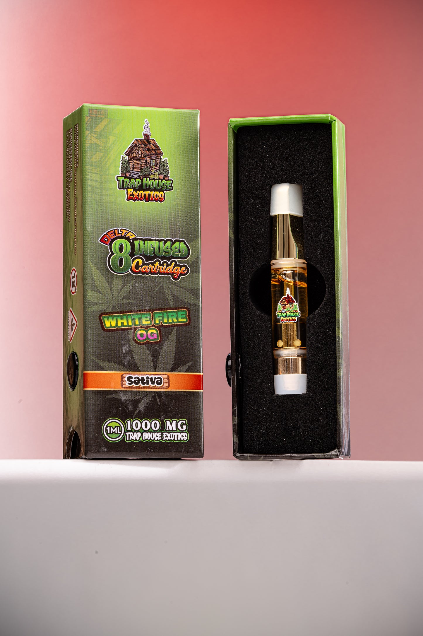 Trap House Exotics STVA 1000mg  Delta-8 1g THC Vape Cartridges - Bittchaser Smoke Shop