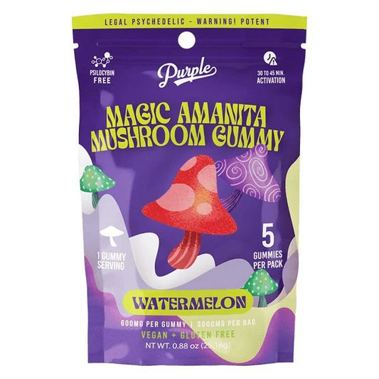 Purple Magic Amanita Mushroom Gummy