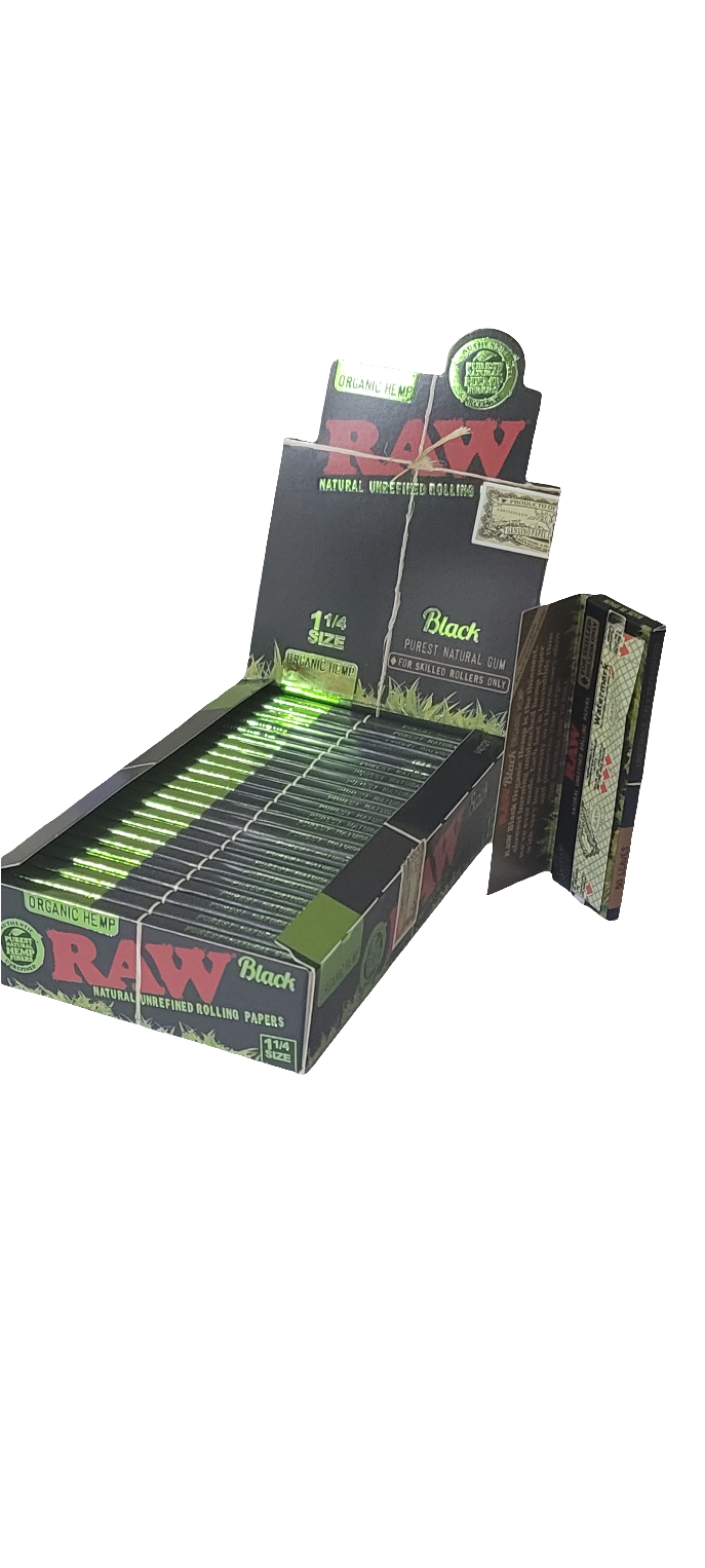 Raw Black Organic 1 1/4 Rolling Papers Deal - Bittchaser Smoke Shop