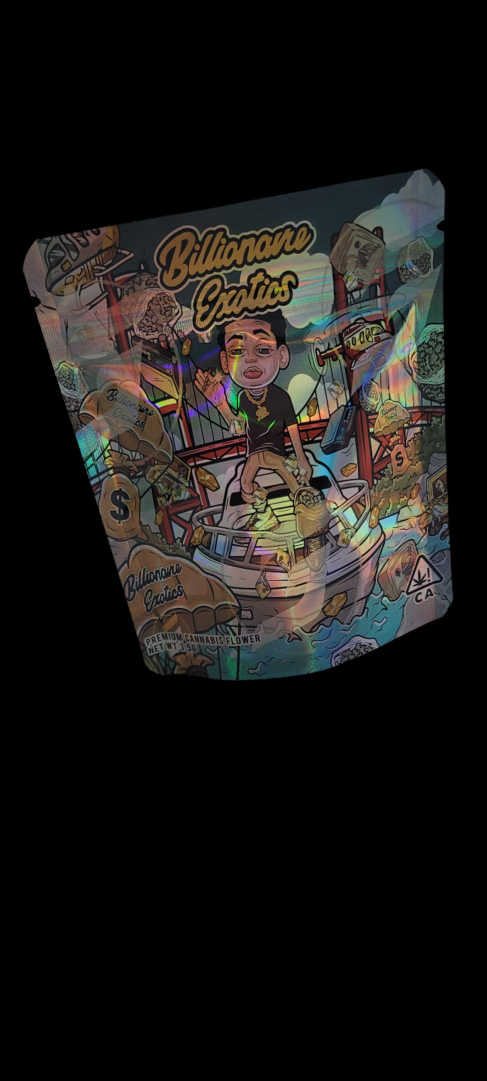 Mifuko ya Ziplock ya Mylar yenye harufu nzuri - 3.5g (100pcs Bundle)