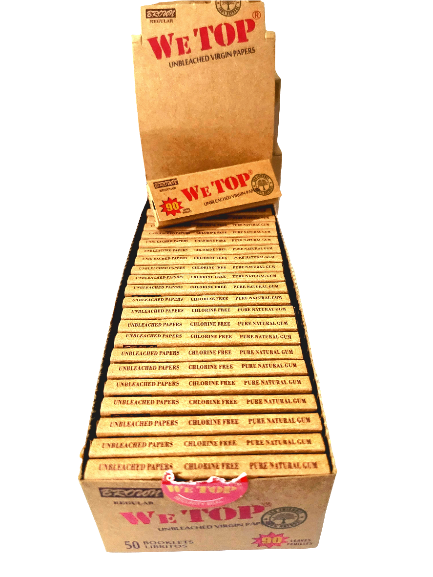 Wetop Brown Regular Size 90 Leaves! - Bittchaser Smoke Shop