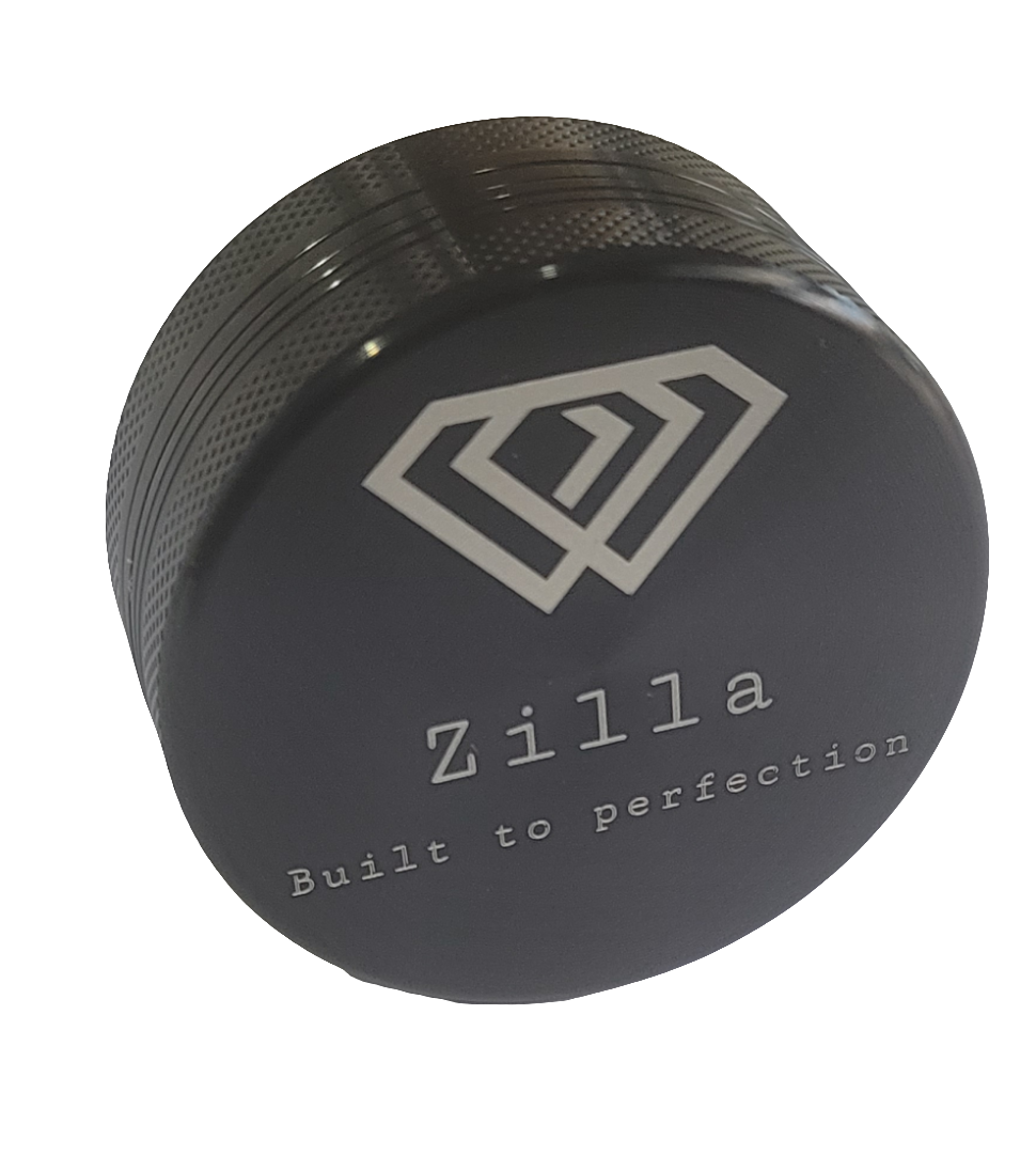 Zilla 55mm (Wastani) Sehemu 2 za Zinki Shredder Metallic Aloy Herb Grinders