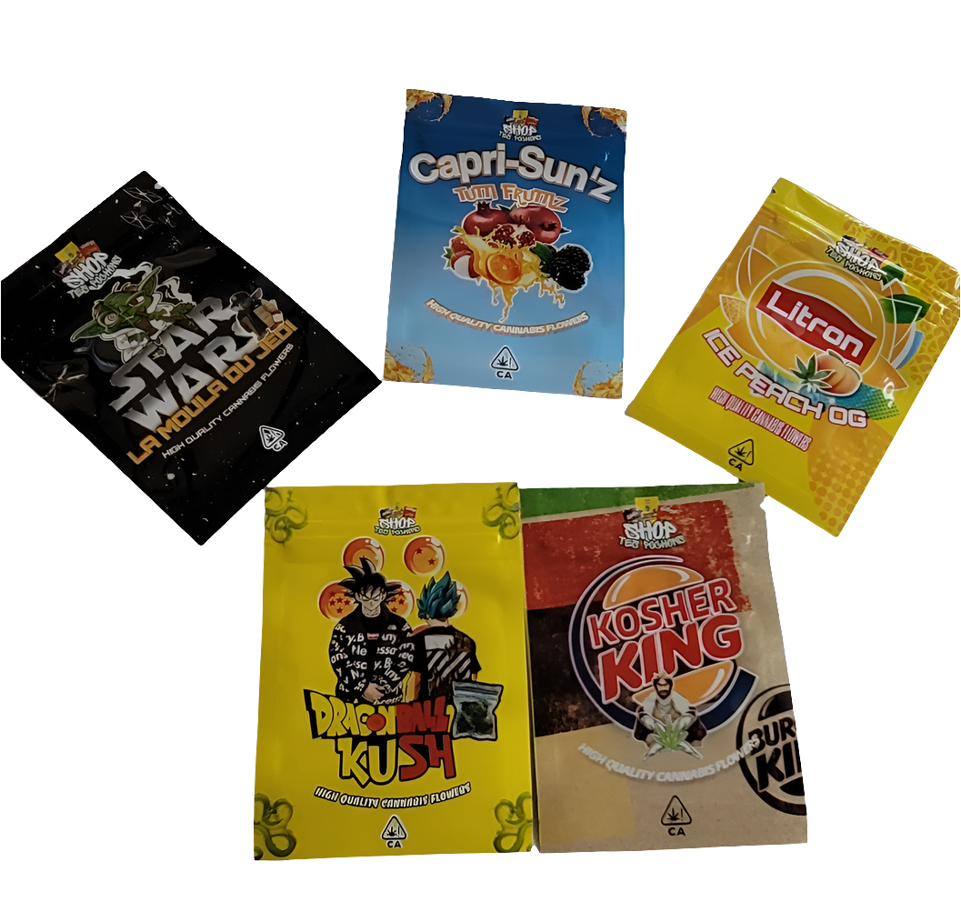 Ukubwa wa Mifuko ya Kuzuia Harufu ya Mylar (7x10cm) - (Kifungu 100pcs)