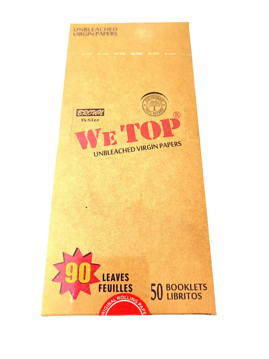 Wetop 1¼ Brown Rolling Papers - 90 Leaves! - Bittchaser Smoke Shop