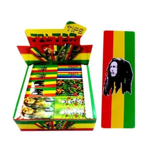 Bob Marley Rasta Filter Tips - Bittchaser Smoke Shop