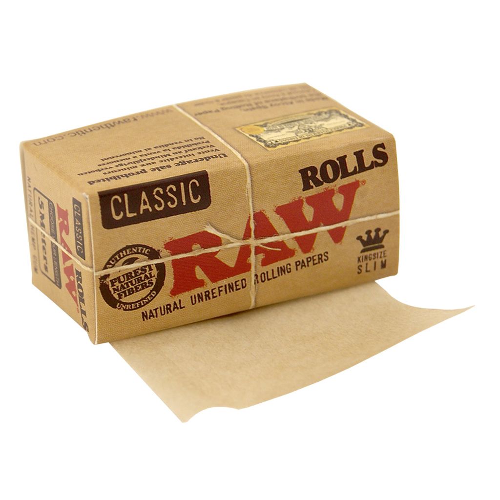 RAW Classic Rolls Slim 5m length Unbleached
