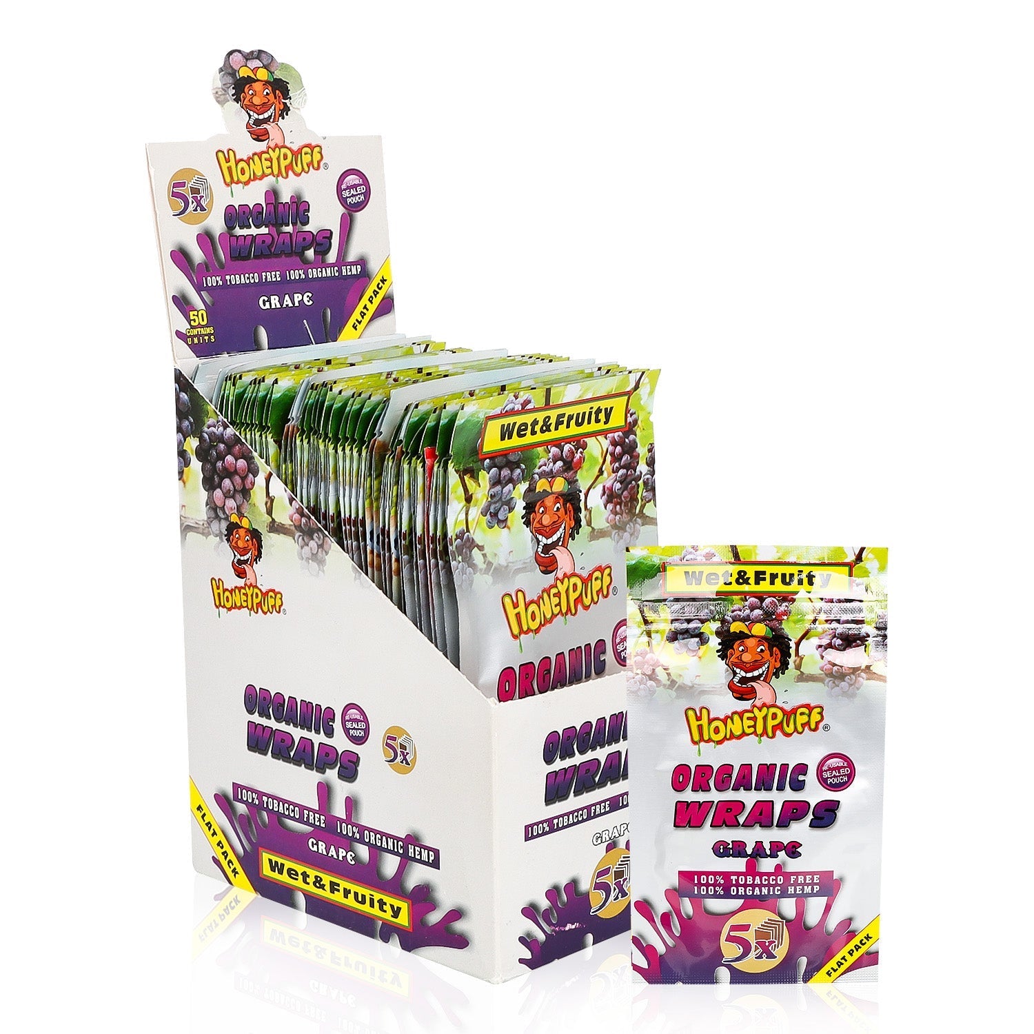Honeypuff Flavored Blunt Wraps - (5 Wraps Per Pack) - Bittchaser Smoke Shop