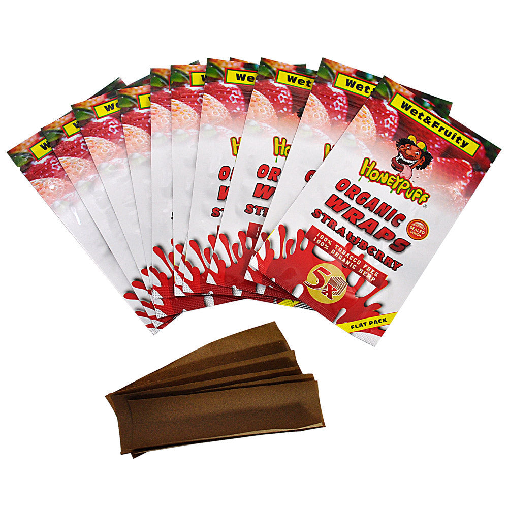 Honeypuff Flavored Blunt Wraps - (5 Wraps Per Pack) - Bittchaser Smoke Shop