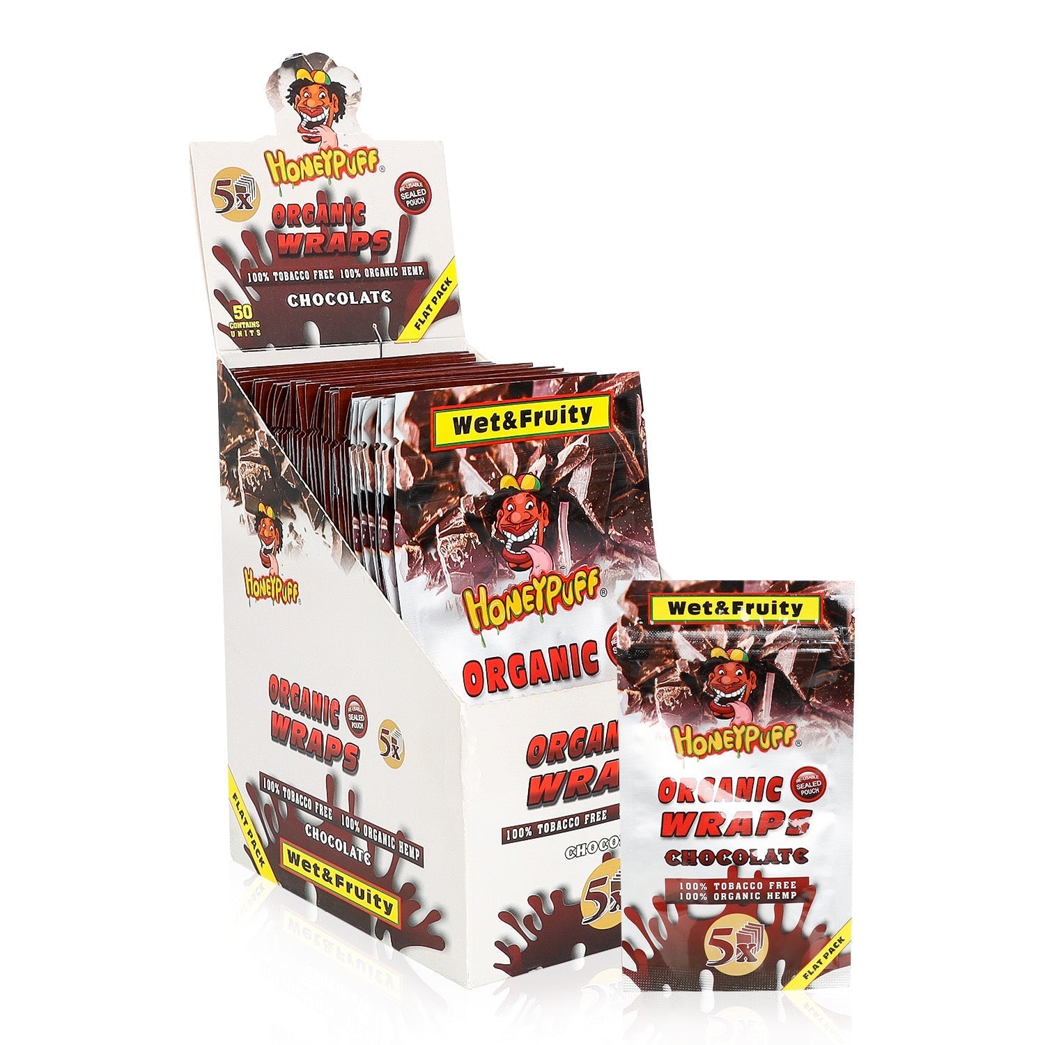 Honeypuff Flavored Blunt Wraps - (5 Wraps Per Pack) - Bittchaser Smoke Shop