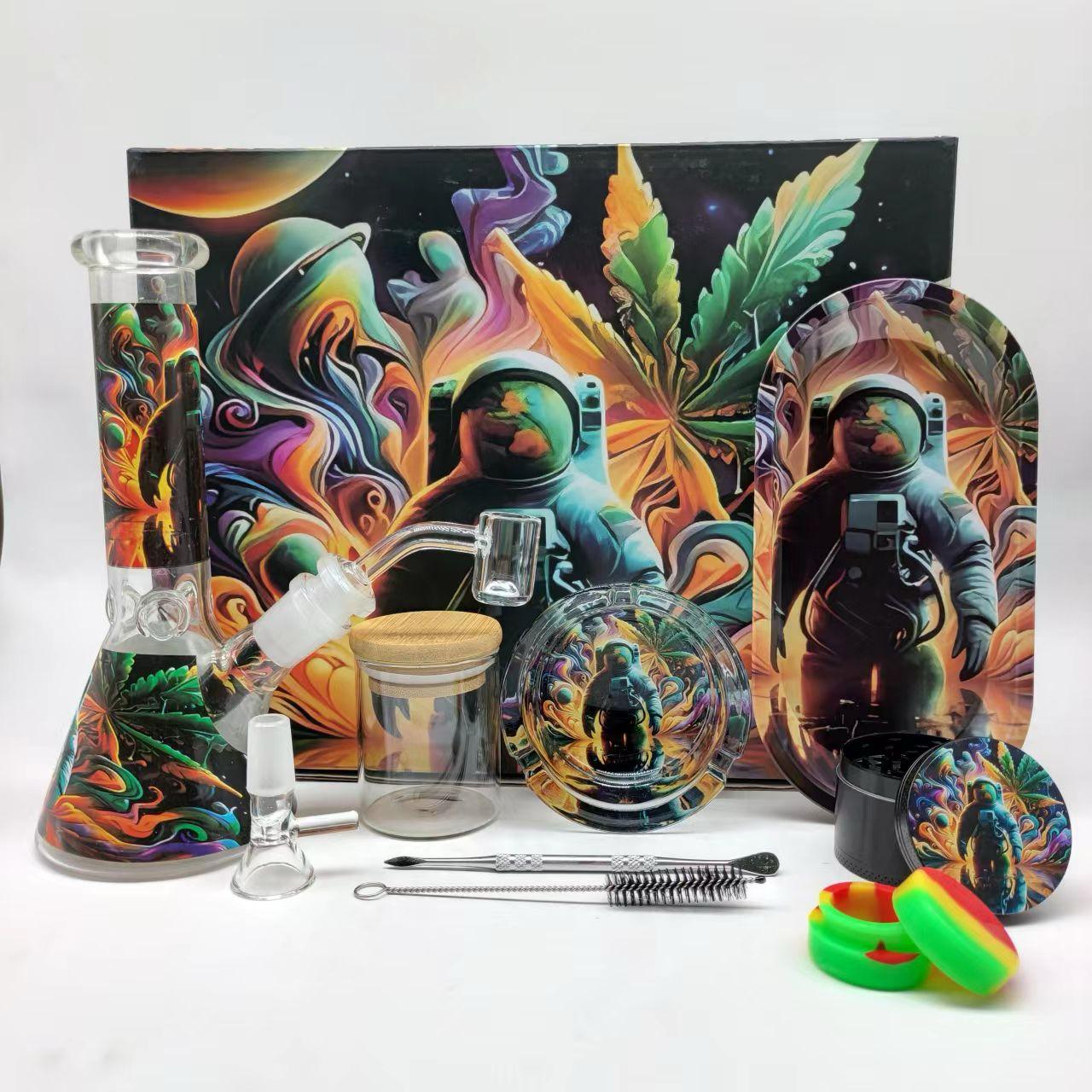 Space Glass Ice Multi-Accessory Bong Set - Bittchaser Smoke Shop